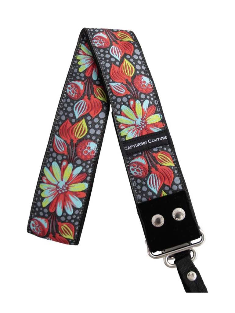 Capturing Couture Camera Strap: Night Flower 1.5”