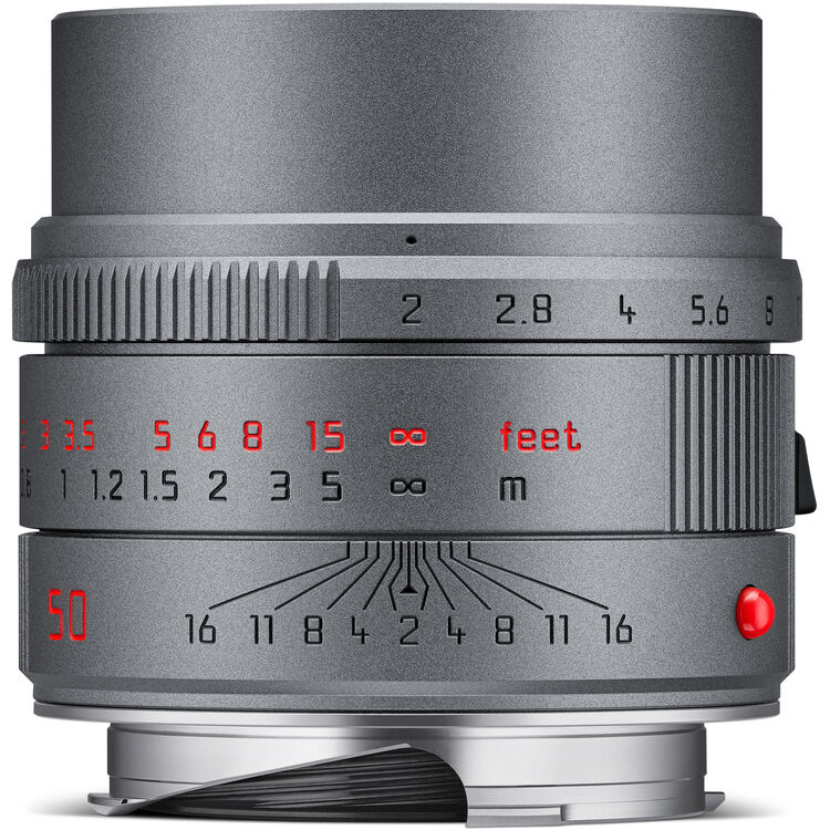 Leica APO-Summicron-M 50 f/2 ASPH. Lens Metal Gray Paint Finish