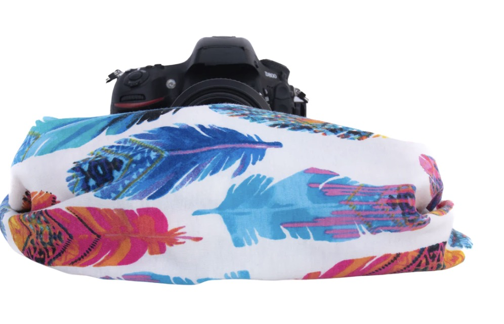 Capturing Couture Pocket Scarf Strap: Hope Feathers