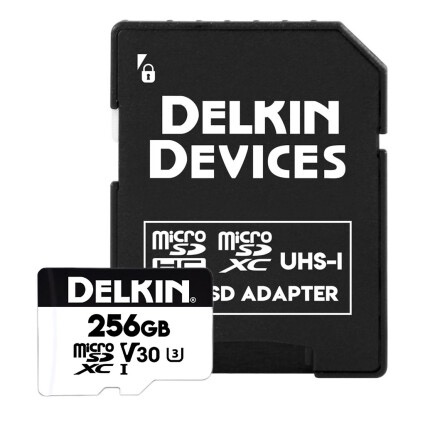 Shop Delkin Devices 256GB Hyperspeed UHS-I microSDXC Memory Card with SD Adapter by Delkin at B&C Camera
