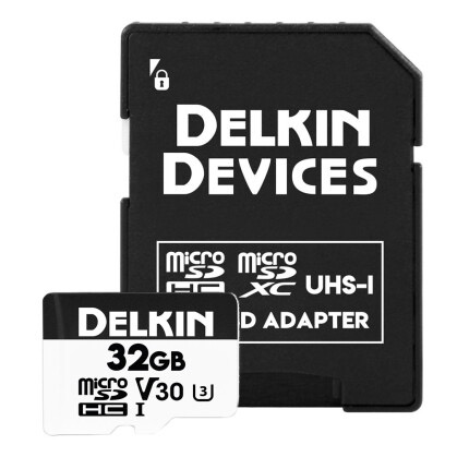 Shop Delkin Devices 32GB Hyperspeed UHS-I SDHC Memory Card with SD Adapter by Delkin at B&C Camera