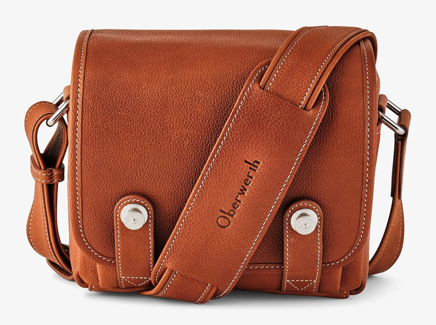 Shop Oberwerth Louis Camera Bag Luxury Cow-Hide Muskat Gold / Red Insert by Oberwerth at B&C Camera