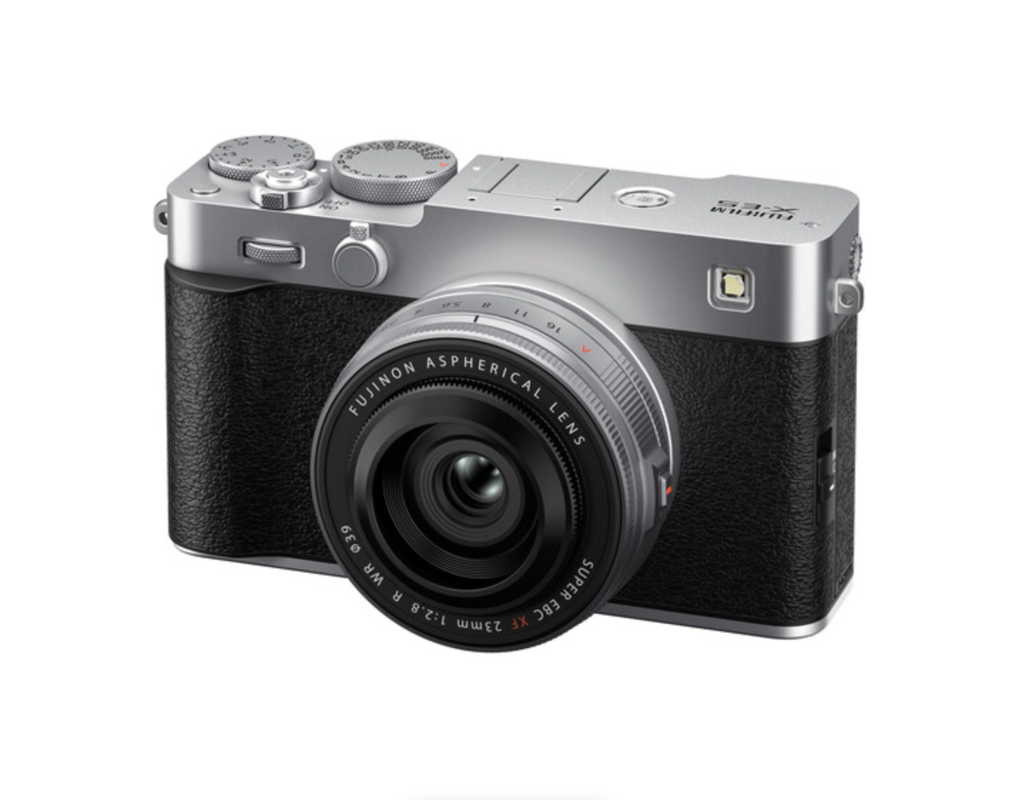 Shop FUJIFILM X-E5 Body with XF23mmF2.8 R WR Lens Kit (Silver) by Fujifilm at B&C Camera