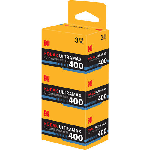 Shop Kodak Eastman UltraMax 400 Color Negative Film (35mm Roll Film, 36 Exposures, 3-Pack) by Kodak at B&C Camera