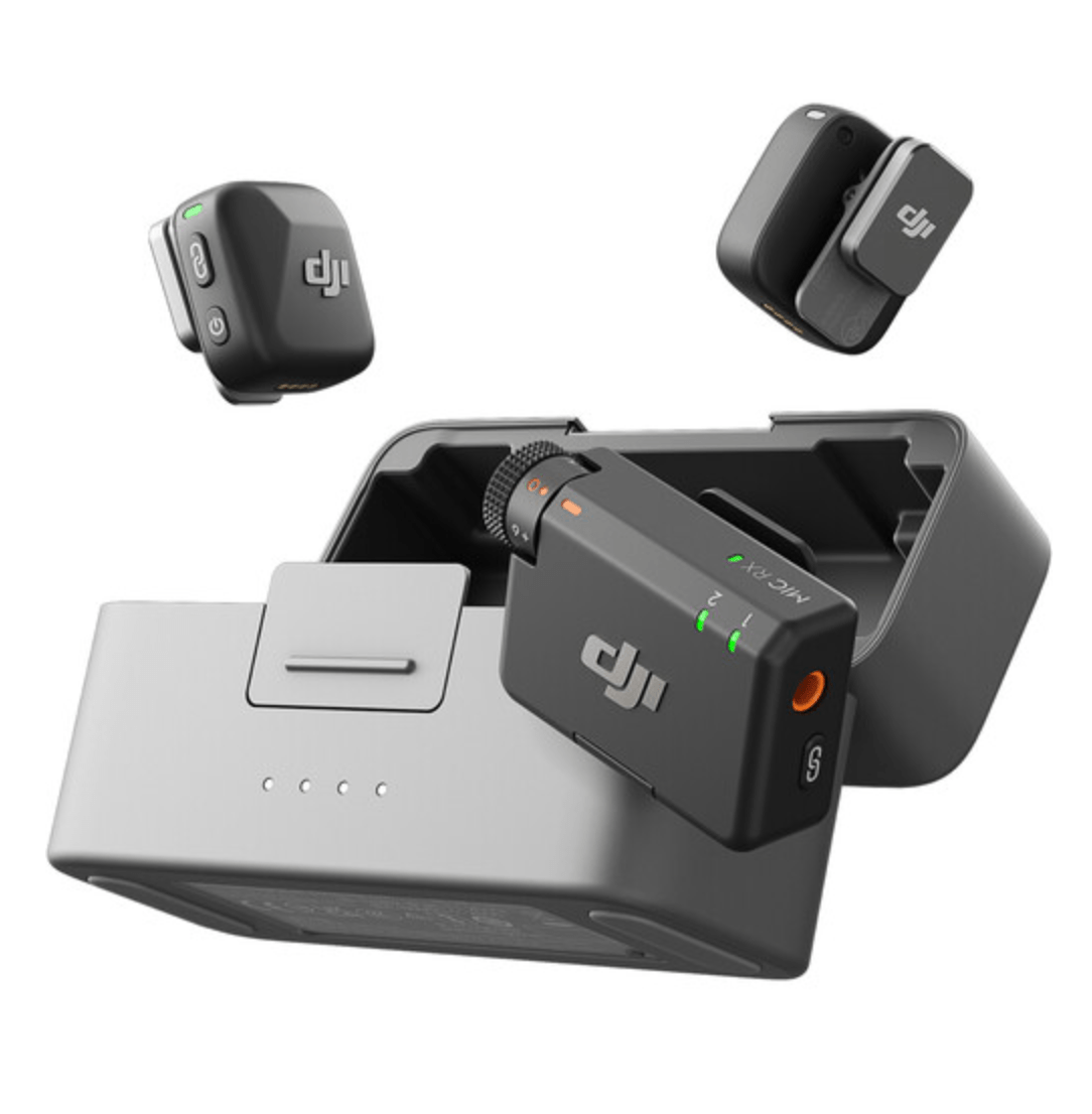Shop DJI Mic Mini 2-Person Compact Wireless Microphone System for Camera & Smartphone (2.4 GHz) by DJI at B&C Camera
