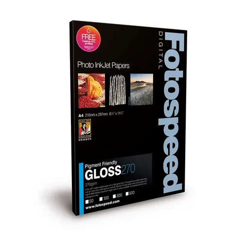 Fotospeed PF Gloss 270 Inkjet Paper - 5x7", 100 Sheets