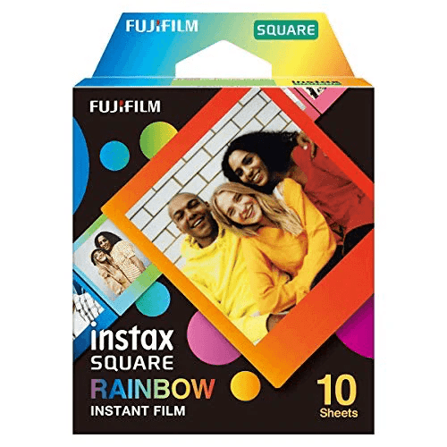 Expired Fuji Instax Square Rainbow 1-Pack EXP on 6/23 - B&C Camera