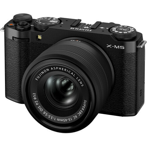Shop FUJIFILM X-M5 Mirrorless Camera with XC 15-45mm f/3.5-5.6 Lens (Black) by Fujifilm at B&C Camera