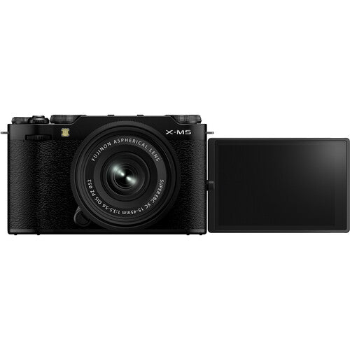Shop FUJIFILM X-M5 Mirrorless Camera with XC 15-45mm f/3.5-5.6 Lens (Black) by Fujifilm at B&C Camera