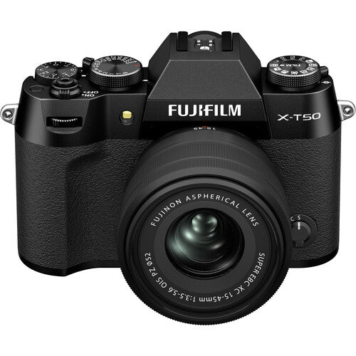 Shop FUJIFILM X-T50, BLACK with XC15-45mmF3.5-5.6 OIS PZ Lens Kit by Fujifilm at B&C Camera