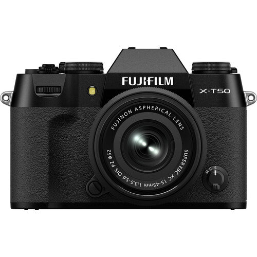 Shop FUJIFILM X-T50, BLACK with XC15-45mmF3.5-5.6 OIS PZ Lens Kit by Fujifilm at B&C Camera