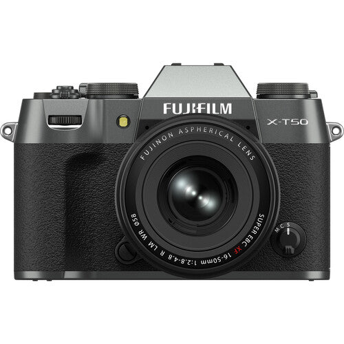 Shop FUJIFILM X-T50, CHARCOAL SILVER with XF16-50mmF2.8-4.8 R LM WR Lens Kit by Fujifilm at B&C Camera