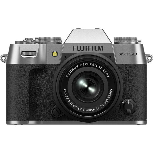 Shop FUJIFILM X-T50, SILVER with XC15-45mmF3.5-5.6 OIS PZ Lens Kit by Fujifilm at B&C Camera