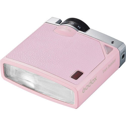 Shop Godox Lux Junior Retro Camera Flash (Pink) by Godox at B&C Camera