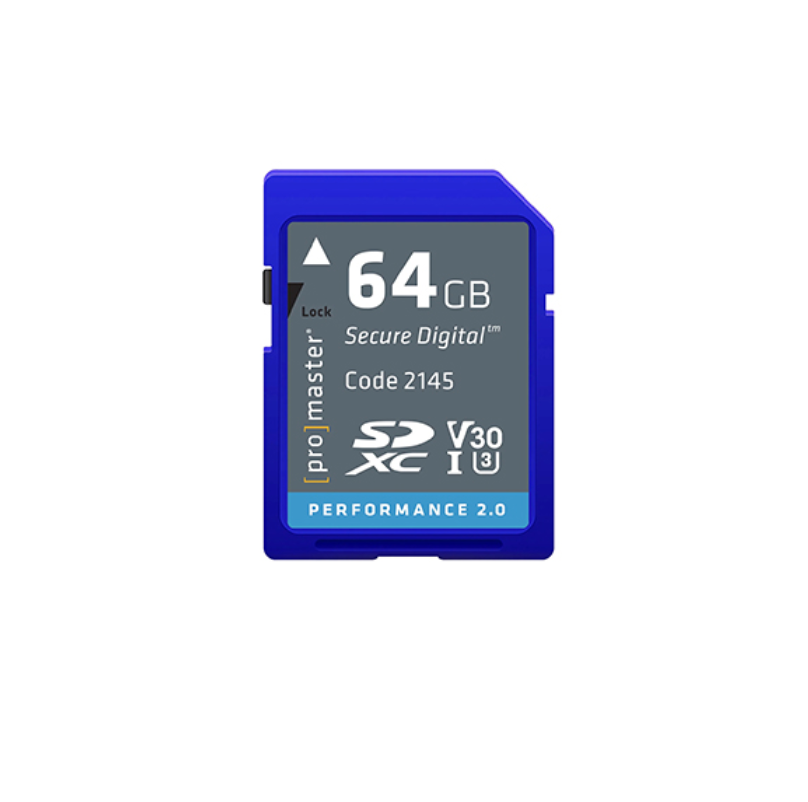 Shop Promaster SDXC 64GB Performance 2.0 UHS-I Memory Card by Promaster at B&C Camera