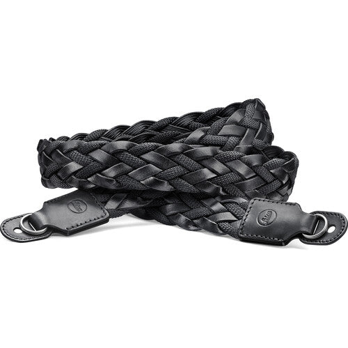 Shop Leica Carrying Strap, Flat Braided Rayon & Leather Cord, Black by Leica at B&C Camera