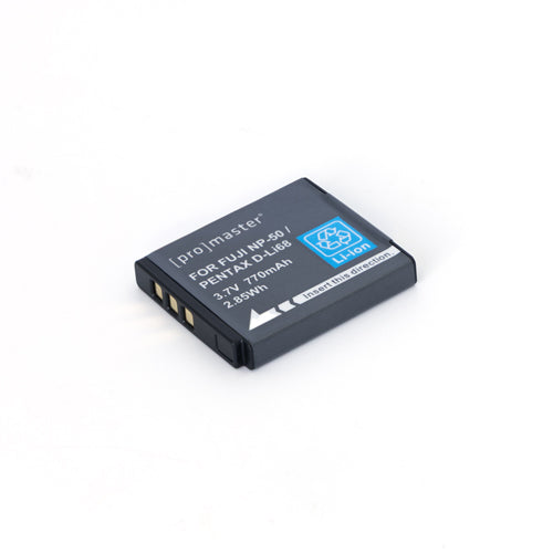 Promaster Li-ion Battery for Fuji NP-50, Pentax D-Li68 / D-Li122, Kodak Klic-7004