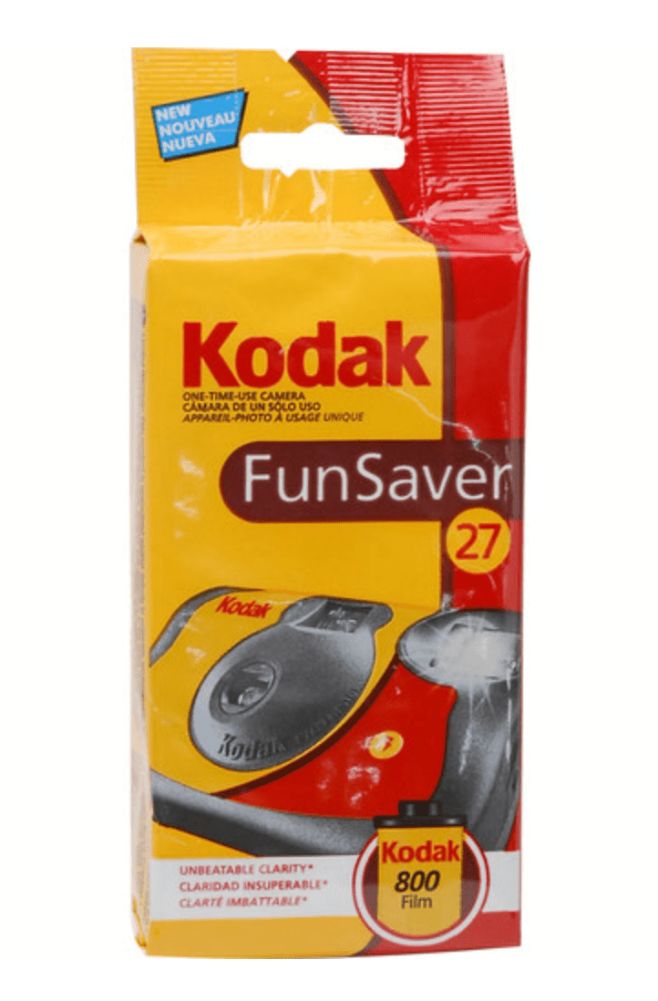 Shop Kodak 35mm One-Time-Use Disposable Camera (ISO-800) with Flash- FunSaver - 27 Exposures by Kodak at B&C Camera