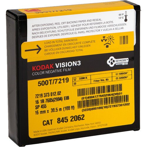 Shop Kodak VISION3 500T Color Negative Film #7219 (16mm, 100' Roll, Single Perf) by Kodak at B&C Camera