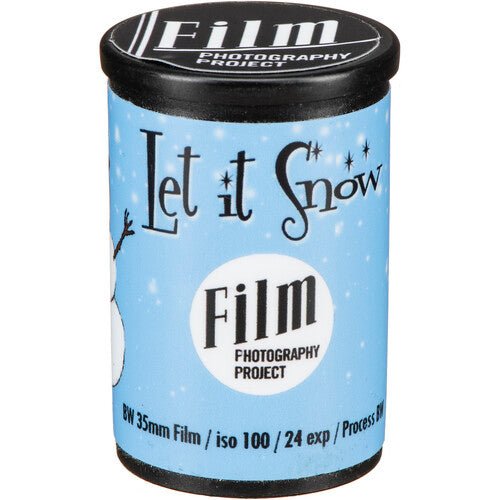 Let It Snow 35mm Black and White Film ISO 100 24 Exposure - B&C Camera
