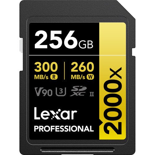 Lexar Pro SDXC 2000x UHS-II 256GB - B&C Camera