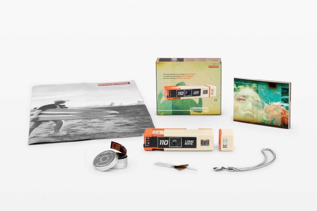 Shop Lomography Lomomatic 110 Camera & Flash Golden Gate by lomography at B&C Camera