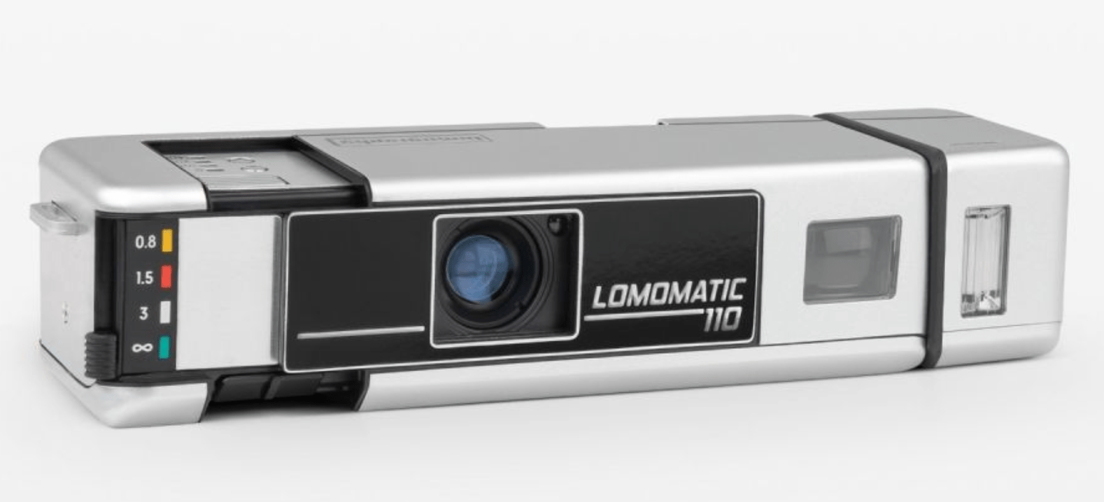 Lomography Lomomatic 110 Camera & Flash Metal Lomography Lomomatic 110 Camera & Flash Metal