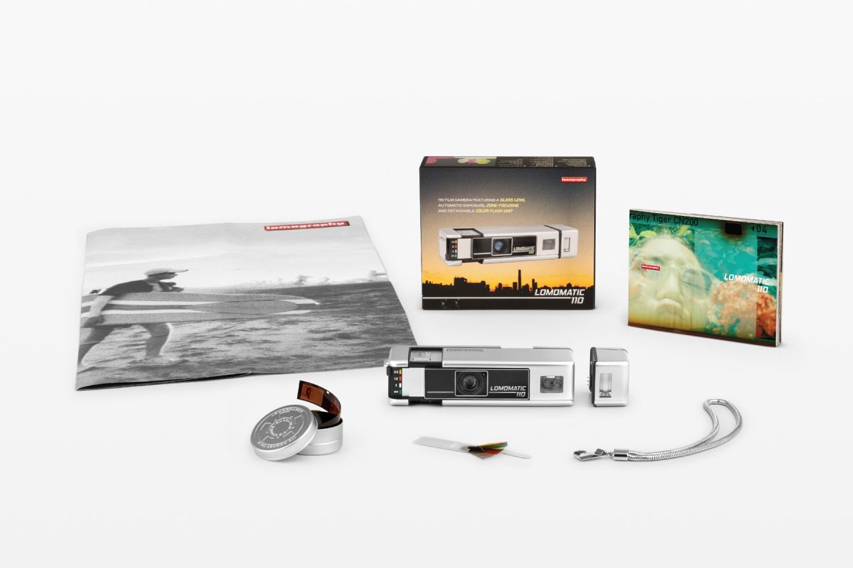 Shop Lomography Lomomatic 110 Camera & Flash Metal by lomography at B&C Camera