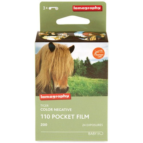 Shop Lomography Tiger Color Negative Film (110 Cartridge, 24 Exposures, 3 Pack) by lomography at B&C Camera