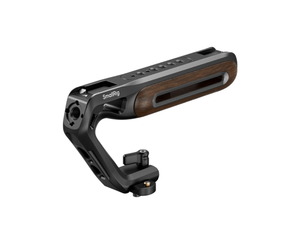 Shop SmallRig Wooden Top Handle with NATO Clamp by SmallRig at B&C Camera