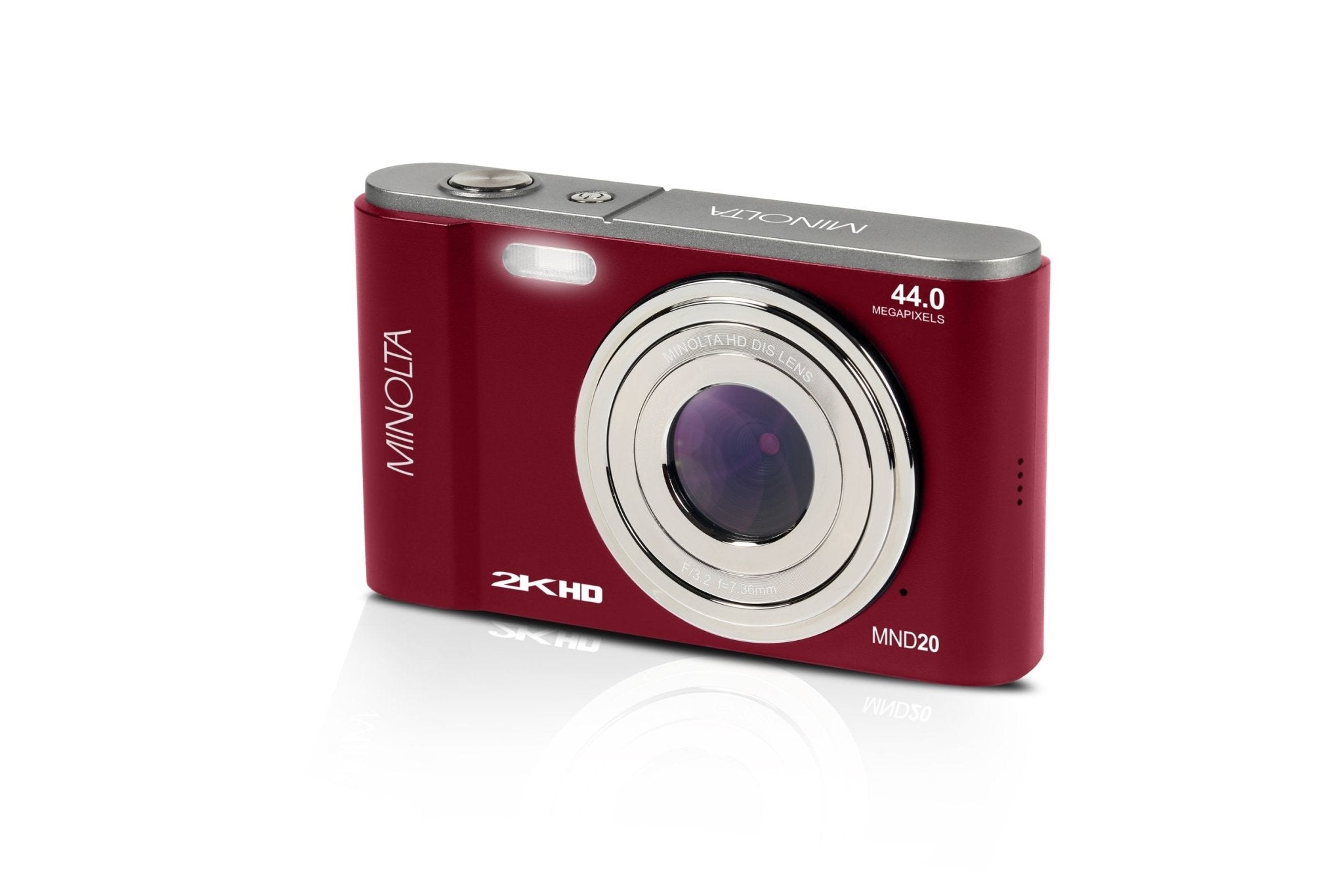 Shop Minolta MND20 44 MP / 2.7K Quad HD Digital Camera (Red) by Minolta at B&C Camera