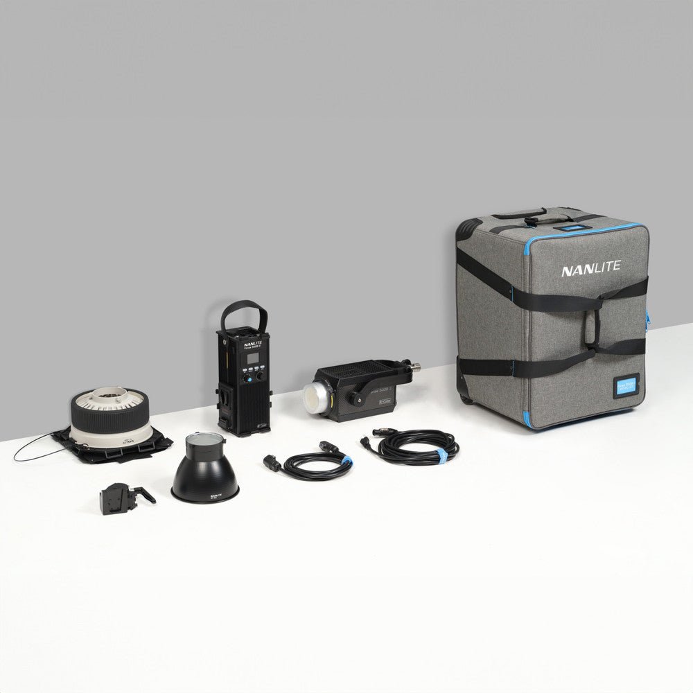 Shop Nanlite Forza 500B II LED Spotlight and FL-20G Fresnel Rolling Case Kit by NANLITE at B&C Camera