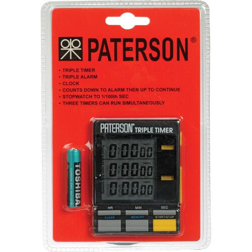 Shop Paterson Triple Darkroom Timer by Paterson at B&C Camera