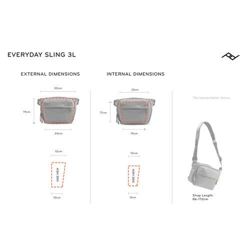 Shop Peak Design Everyday Sling (Black, 3L) by Peak Design at B&C Camera