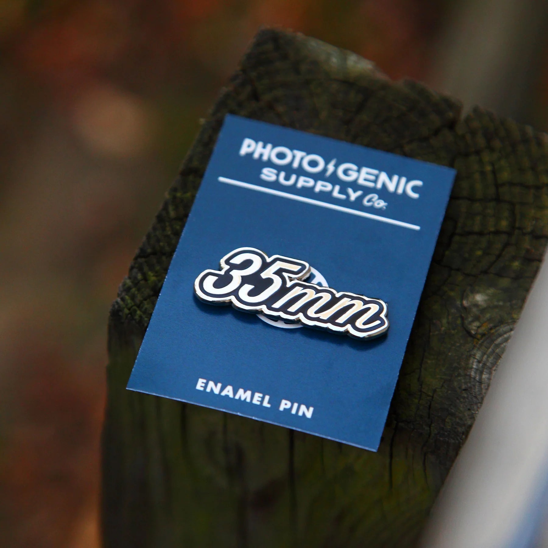 Shop Photogenic Supply Co. Enamel Pin - 35mm (Silver) by Photogenic Supply Co. at B&C Camera