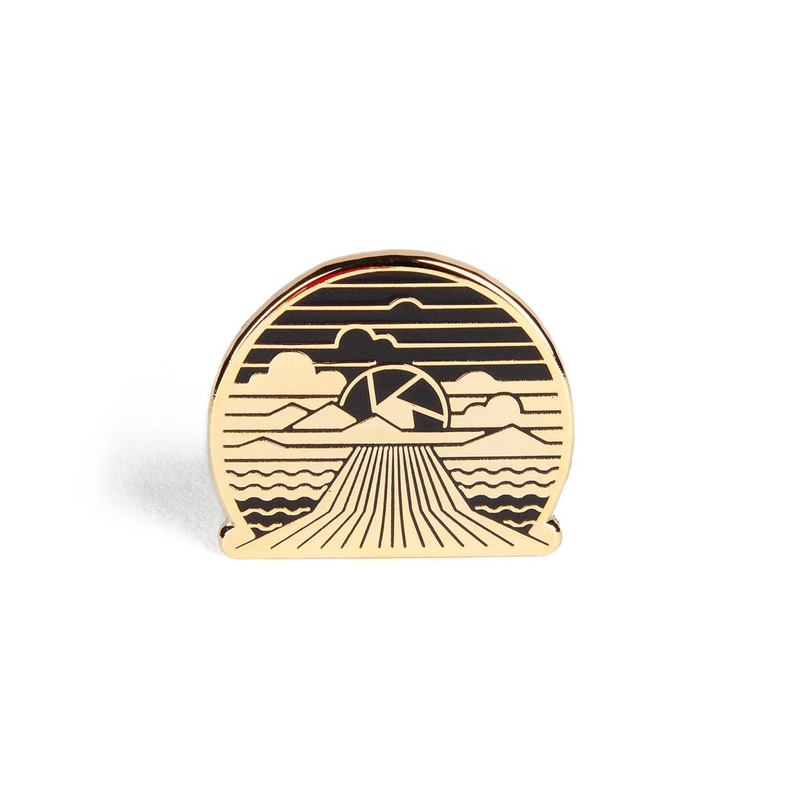 Shop Photogenic Supply Co. Enamel Pin - Aperture Adventure (Gold) by Photogenic Supply Co. at B&C Camera