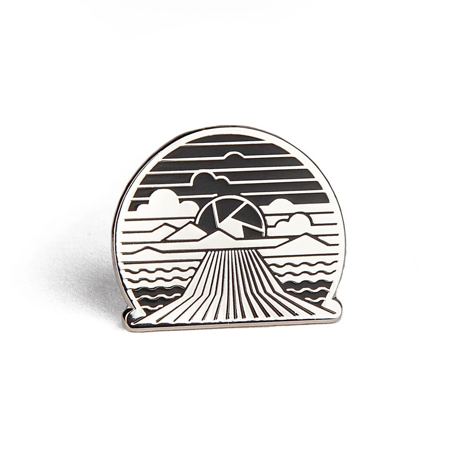 Shop Photogenic Supply Co. Enamel Pin - Aperture Adventure (Silver) by Photogenic Supply Co. at B&C Camera