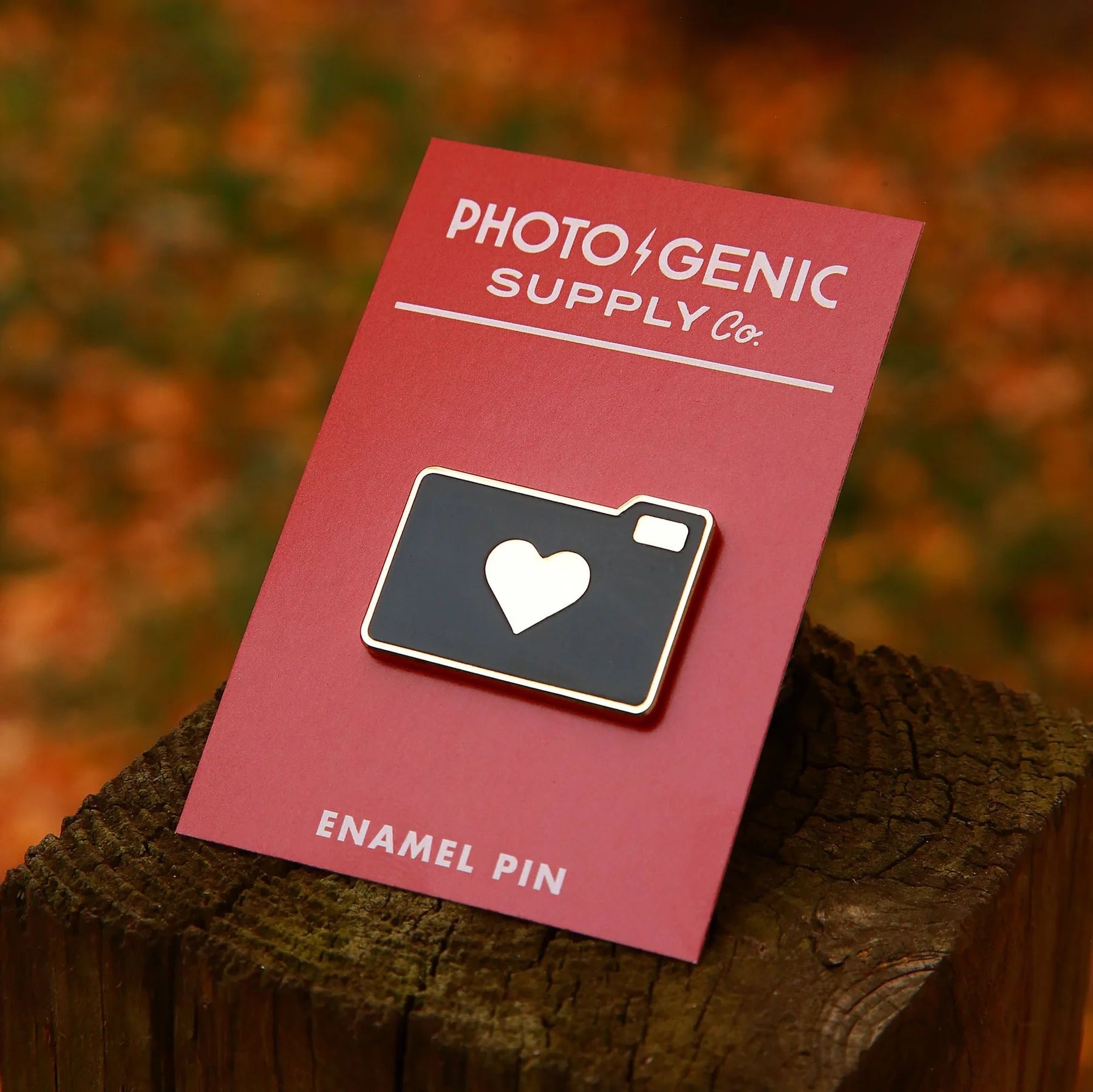 Shop Photogenic Supply Co. Enamel Pin - Photo Love (Silver) by Photogenic Supply Co. at B&C Camera
