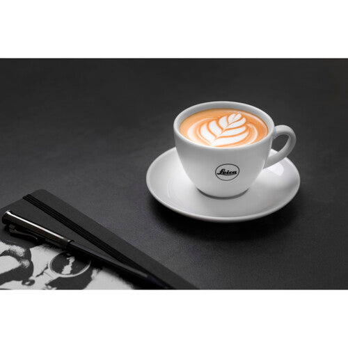 Leica Coffee Cup Set For 2, 4 Pieces, Porcelain, White