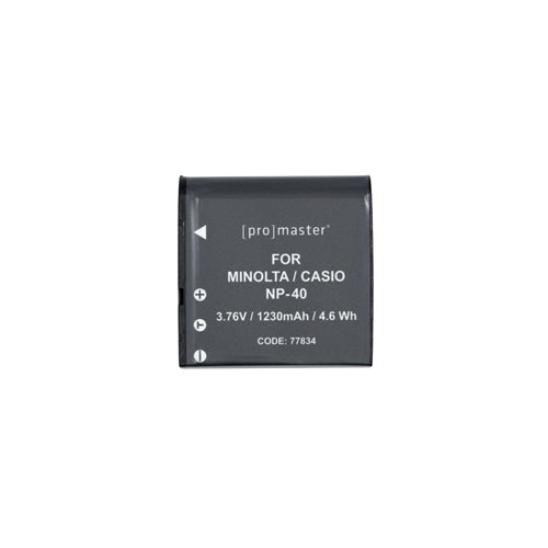 Promaster Li - ion Battery for Minolta / Casio: NP - 40 - B&C Camera