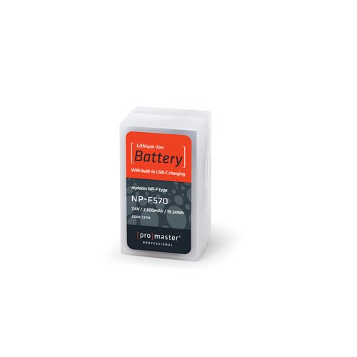 Shop Promaster Li-ion Battery for SONY NP-F570 with USB-C Charging by Promaster at B&C Camera