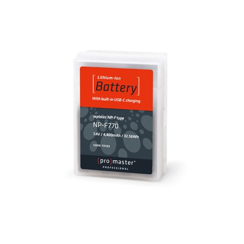 Shop Promaster Li-ion Battery for Sony NP-F770 with USB-C Charging by Promaster at B&C Camera