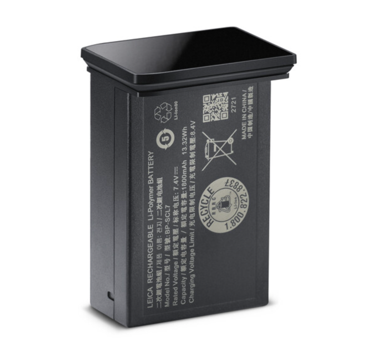 Shop Leica BP-SCL7 Lithium-Ion Battery (Glossy Black) by Leica at B&C Camera