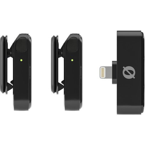 Shop RODE Wireless Micro 2-Person Ultracompact Wireless Microphone System with Lightning Connector (2.4 GHz, Black) by Rode at B&C Camera