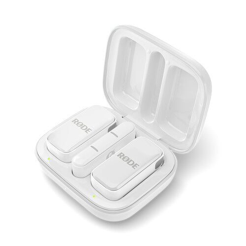 Shop RODE Wireless Micro 2-Person Ultracompact Wireless Microphone System with Lightning Connector (2.4 GHz, White) by Rode at B&C Camera