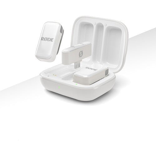 Shop RODE Wireless Micro 2-Person Ultracompact Wireless Microphone System with USB-C Connector (2.4 GHz, White) by Rode at B&C Camera