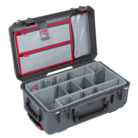 SKB iSeries Dark Gray 3i - 2011 - 7 Case w/TT Dividers and Lid Organizer - B&C Camera