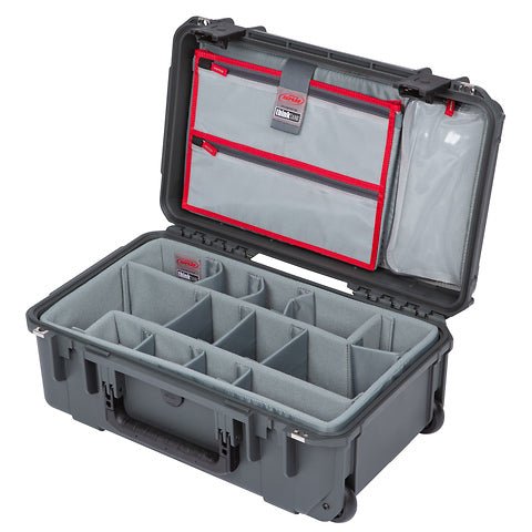 SKB iSeries Dark Gray 3i - 2011 - 7 Case w/TT Dividers and Lid Organizer - B&C Camera