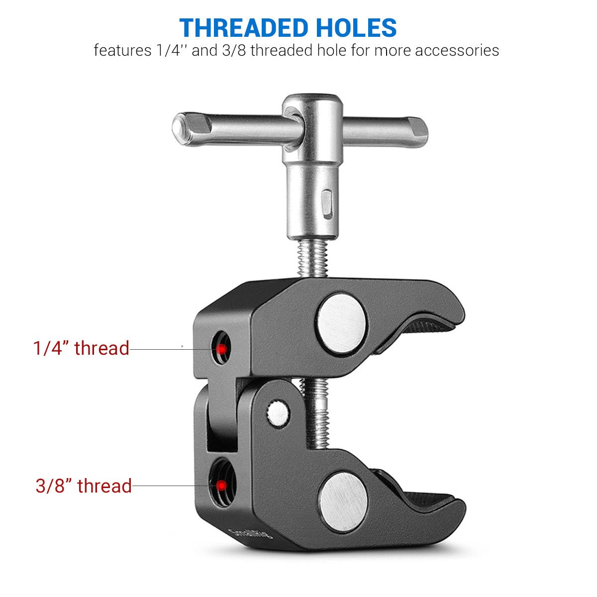 Shop SmallRig Super Clamp w/ 1/4" and 3/8" thread by SmallRig at B&C Camera