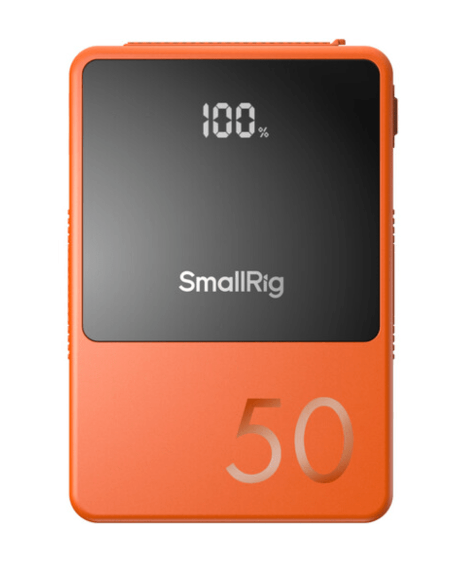 Shop SmallRig VB50 Mini V-Mount Battery (50Wh, Orange) by SmallRig at B&C Camera